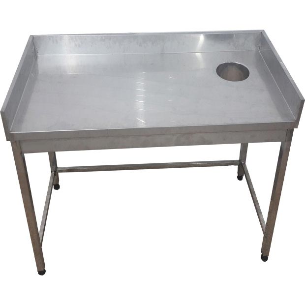 میز برنج پاک کنی رستورانی با حفره قطر20سانتیمتر میز برنج پاک کنی رستورانی با حفره قطر20سانتیمتر