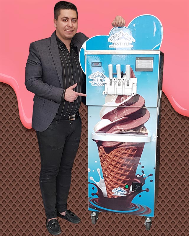 دستگاه بستنی قیفی متری
