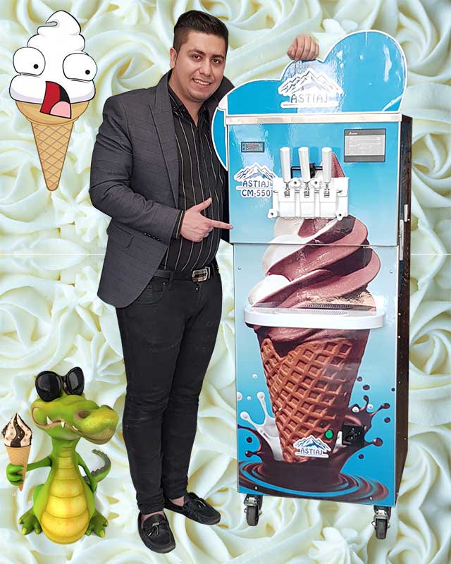 دستگاه بستنی قیفی