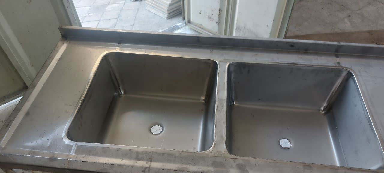 قیمت سینک صنعتی دو لگن