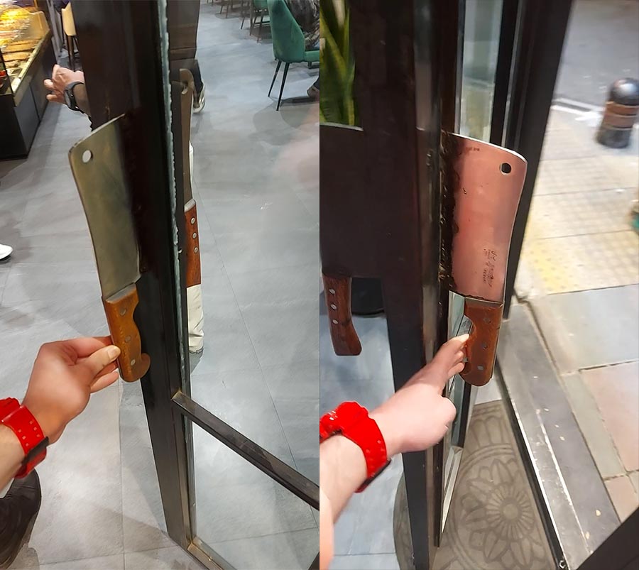 ساطور دستگیره درب ورودی ساطور دستگیره درب ورودی