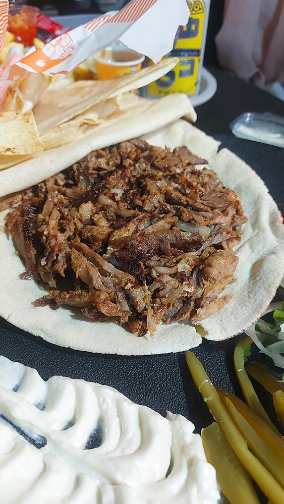شاورما گوشت