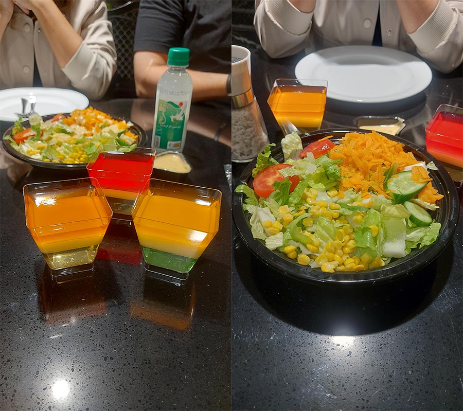 سالاد و ژله سالاد و ژله