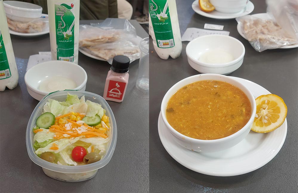 سالاد و سوپ