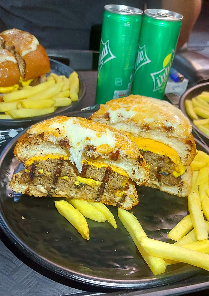 دوبل چیز برگر