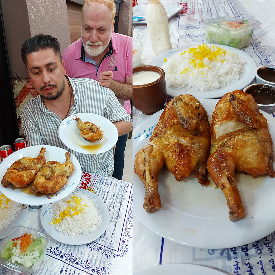 رستوران اکبر جوجه گلوگاه مازندران شعبه اصلی کلبادی