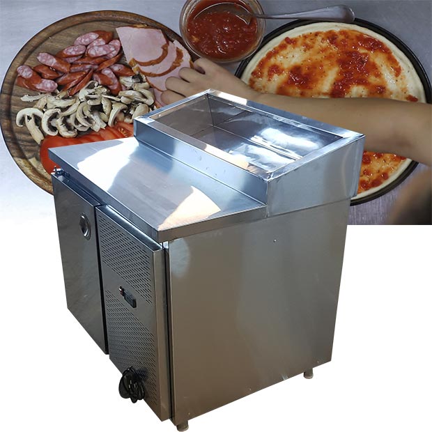 تاپینگ یخچال دار یک متری فست فود پیتزایی ساندویچی
