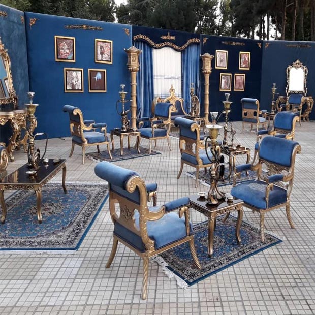 سبک مراکشی در دکوراسیون داخلی تالار پذیرایی