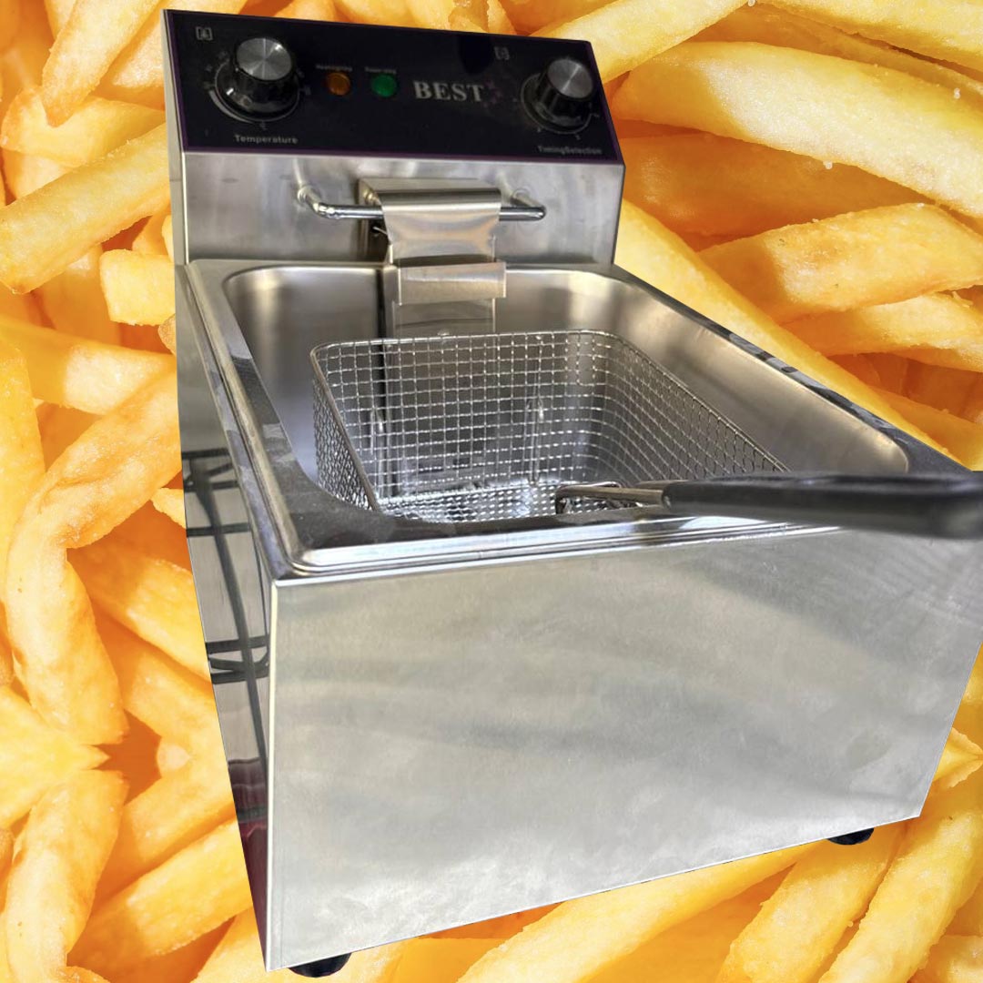 سرخ کن برقی تک لگن صنعتی فست فودی مارک BEST