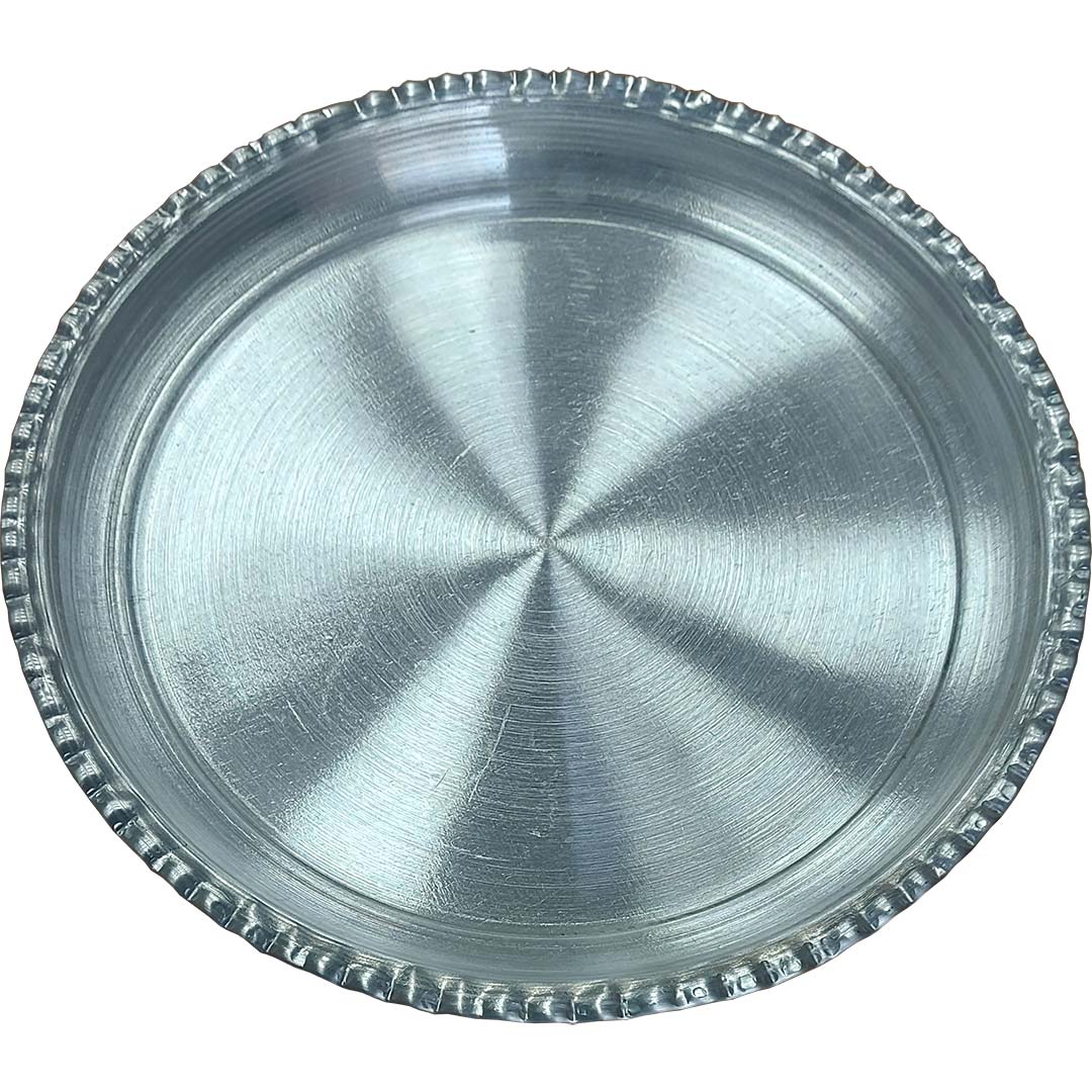 سینی روحی کنگره آلومینیوم قطر 42 سانتیمتر سینی روحی کنگره آلومینیوم قطر 42 سانتیمتر
