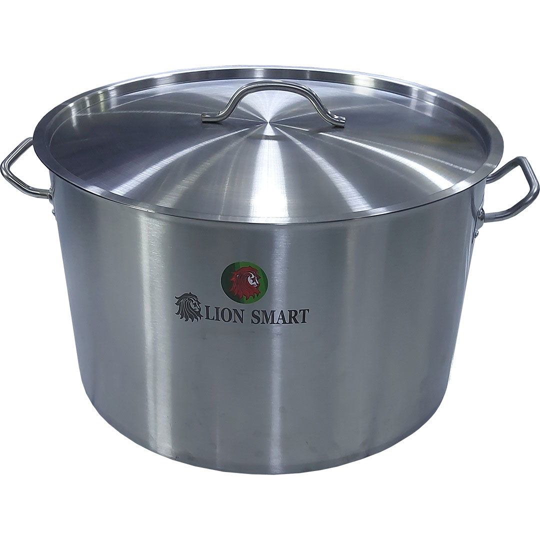 قابلمه استیل بزرگ اصل تک دهنه 58 سانتیمتر ظرفیت 70 لیتر مارک اسمارت