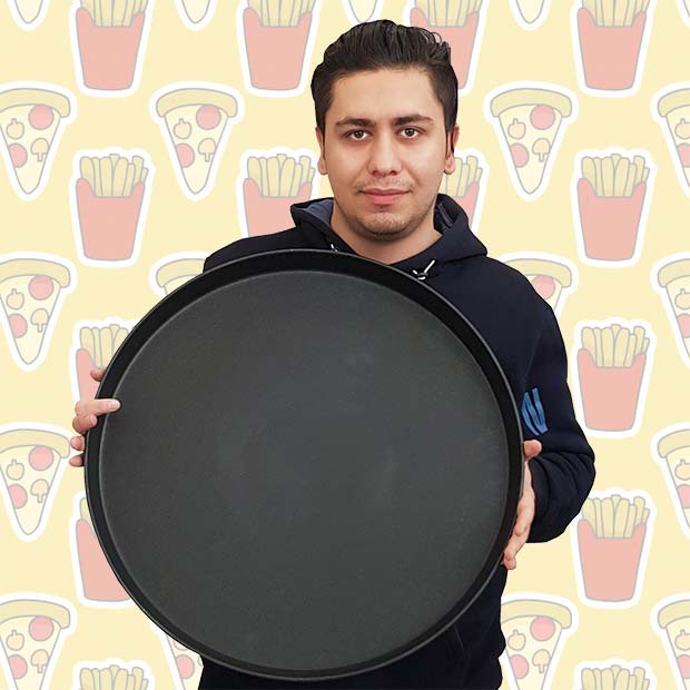 قالب پیتزا تفلون بزرگ سایز 40 سانتیمتر