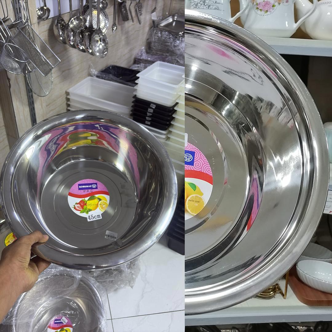 لگن استیل سرخ کردن فلافل سایز 45 سانتیمتر مارک کرکماز چین لگن استیل سرخ کردن فلافل سایز 45 سانتیمتر مارک کرکماز چین