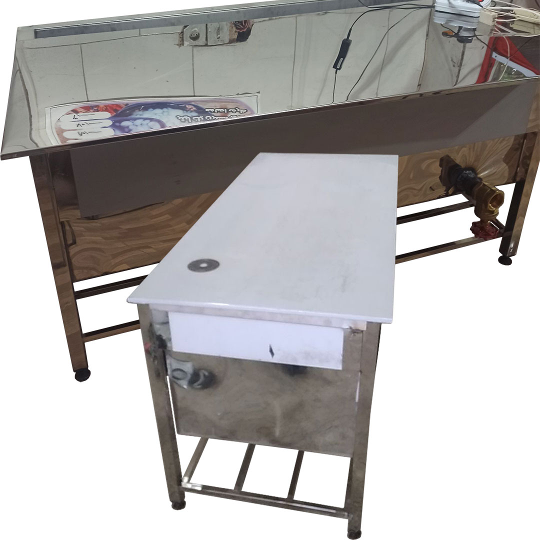 وان استیل نگه داری فالوده شیرازی با شیرتخلیه و درب