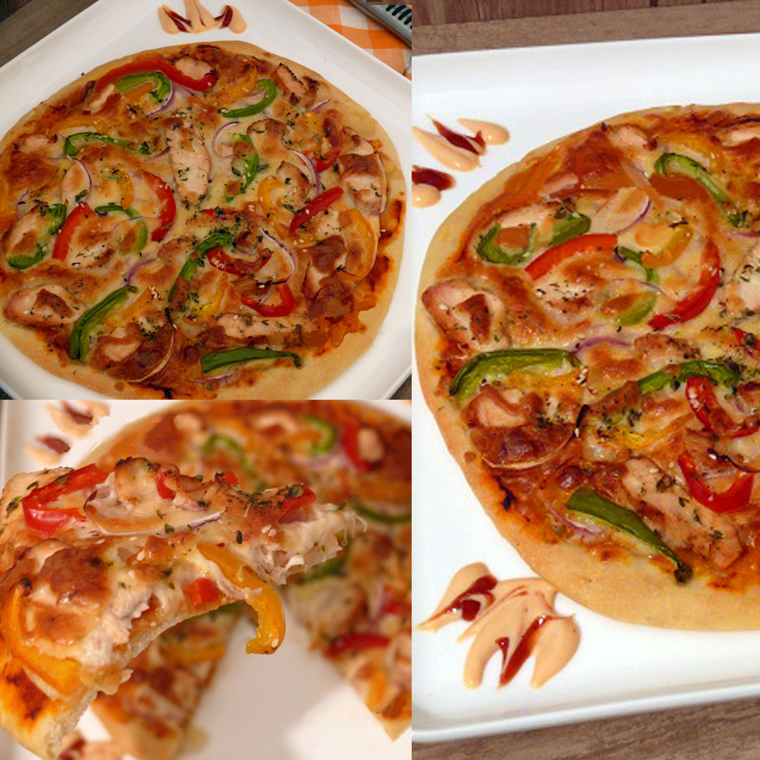 پیتزا مرغ مکزیکی + طرز تهیه ساده رستورانی
