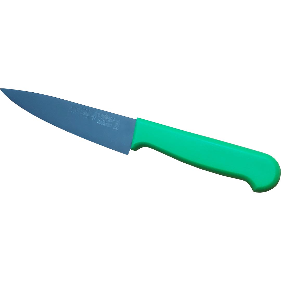 چاقو راسته اشپزی حیدری طرح برزیلی 27 سانتی دسته سبز