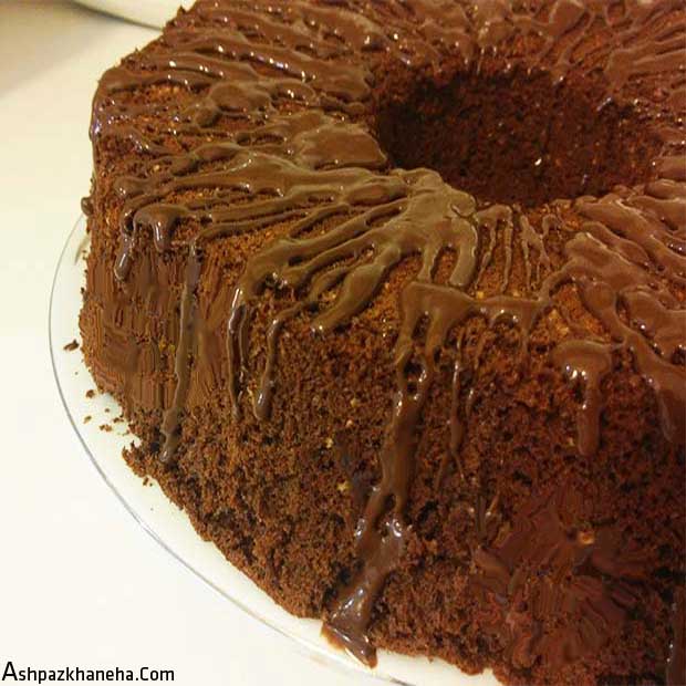 کیک شیفون نسکافه موکا شکلاتی