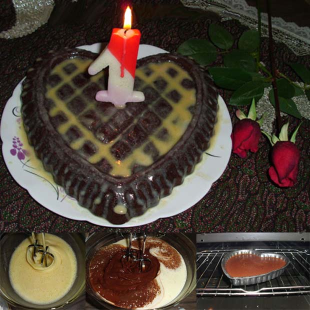 کیک نسکافه ای شکلاتی تولد